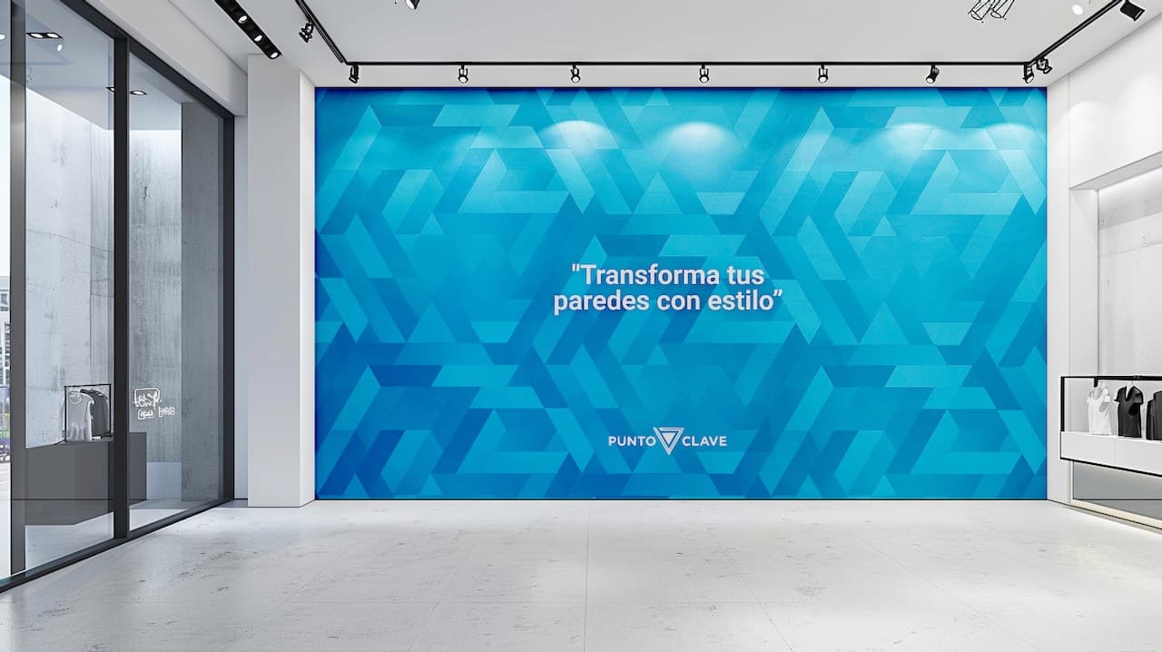 Vinil impreso en un espacio interior