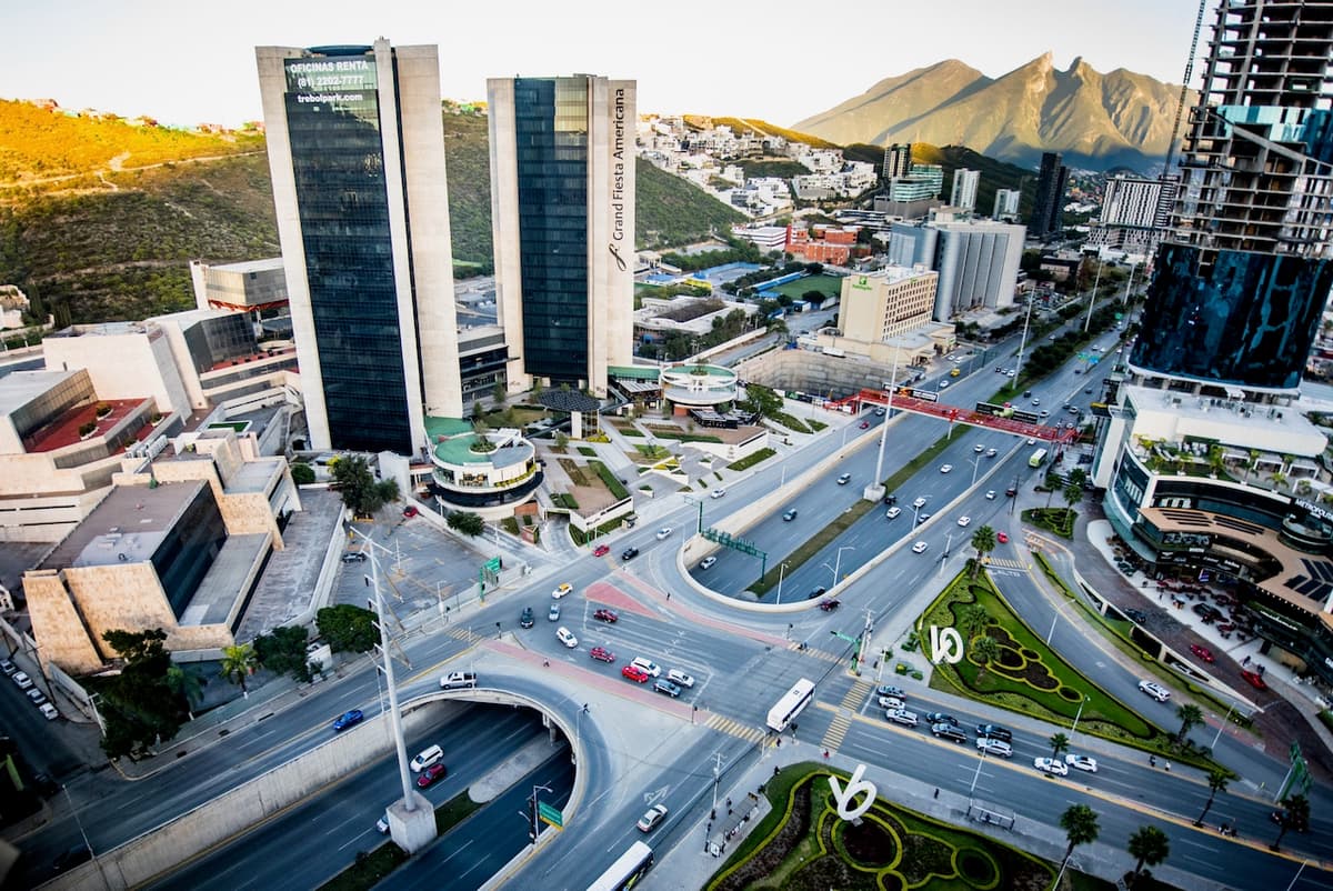Vista aerea de la ciudad de Monterrey